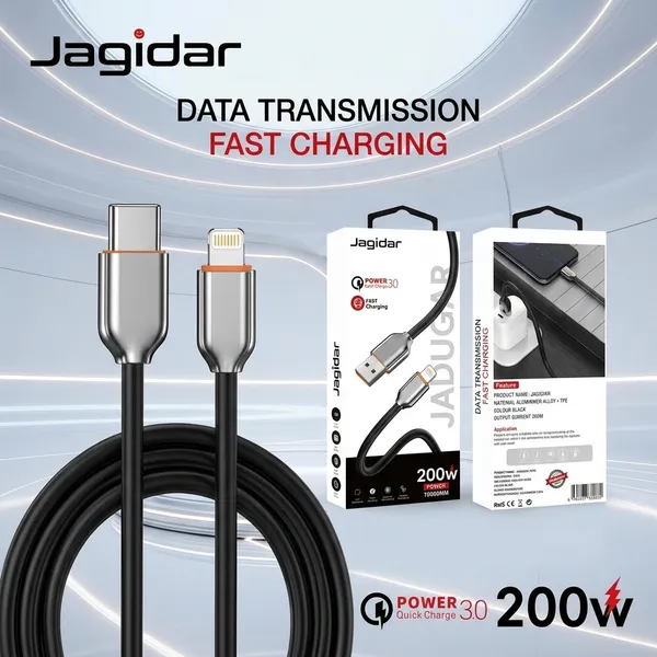 Jagidar_200W_Fast_Charging_Usb_To_Lightning_Cable
