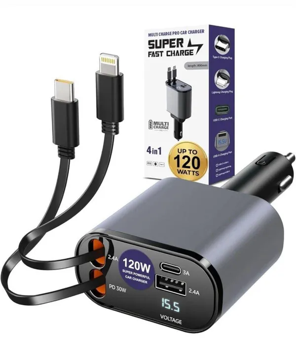 4_In_1_Multi_Charger_Pro_Car_Charger_Super_Fast_Charge_120W
