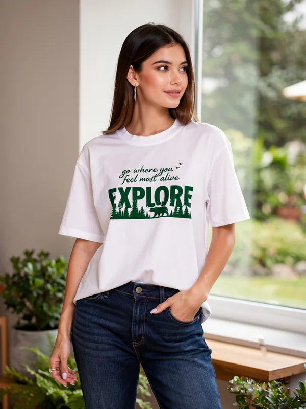 TRENDNEAR_100%_Cotton_Round_Neck_Oversized_Tshirt_for_Women_with_Graphic_Print_'EXPLORE'