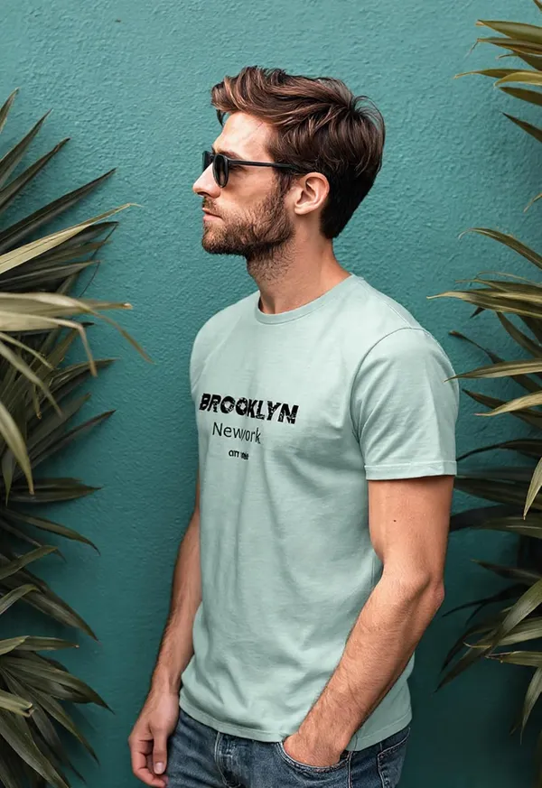 Mens_Cotton_Graphic_Printed_T_Shirt_Round_Neck_Half_Sleeve_Brooklyn_Newyork_City_Vibes_Sea_Green_Relaxed_Fit