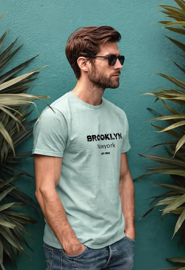 Mens_Cotton_Graphic_Printed_T_Shirt_Round_Neck_Half_Sleeve_Brooklyn_Newyork_City_Vibes_Sea_Green_Relaxed_Fit