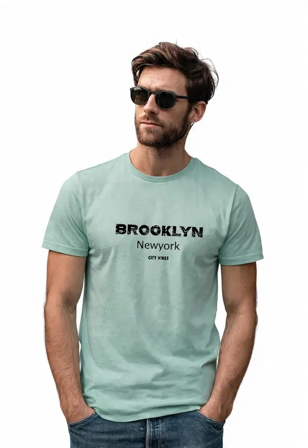 Mens_Cotton_Graphic_Printed_T_Shirt_Round_Neck_Half_Sleeve_Brooklyn_Newyork_City_Vibes_Sea_Green_Relaxed_Fit