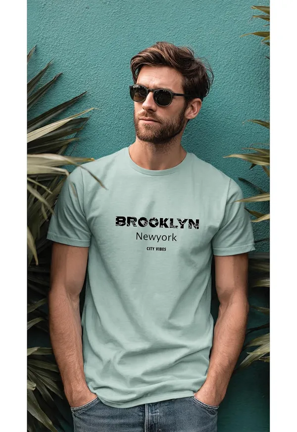 Mens_Cotton_Graphic_Printed_T_Shirt_Round_Neck_Half_Sleeve_Brooklyn_Newyork_City_Vibes_Sea_Green_Relaxed_Fit