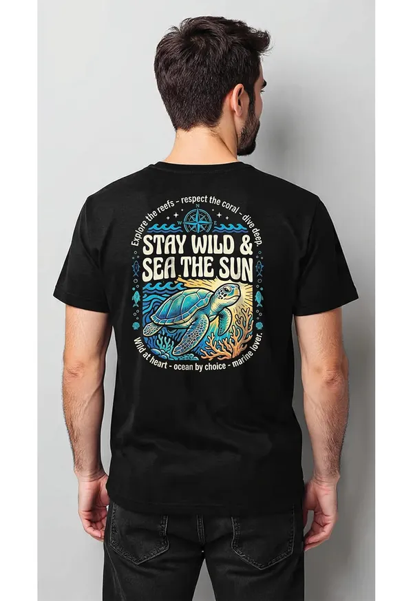 Tshirt_For_Men_100_Cotton_Graphic_Print_Ocean_Child_Short_Sleeve_Biowashed_Relaxed_Fit