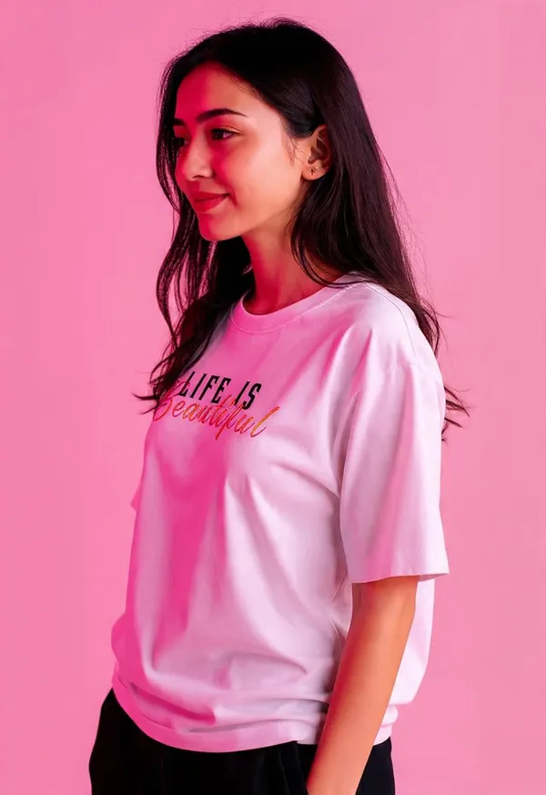 Trendnear_Oversized_T_Shirt_For_Women__Life_Is_Beautiful_Print_Relaxed_Fit