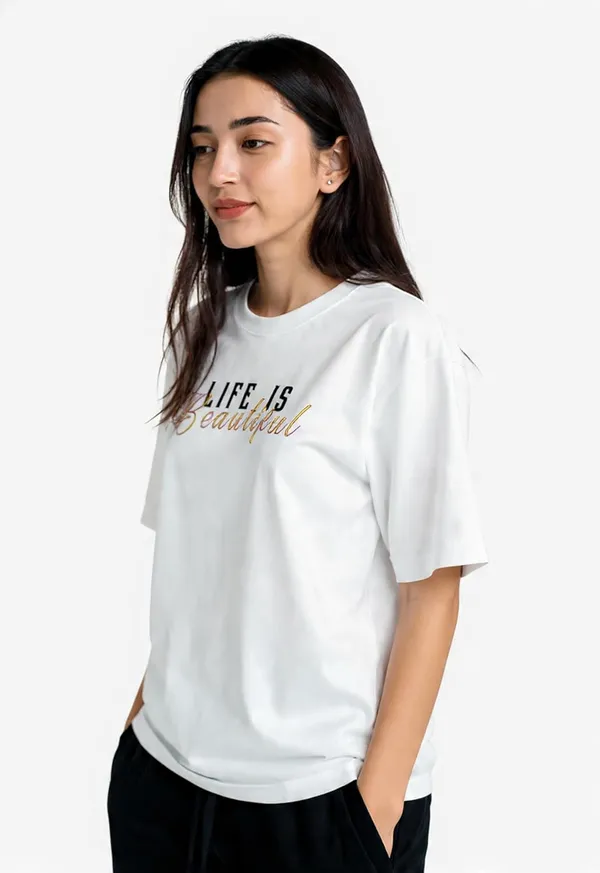 Trendnear_Oversized_T_Shirt_For_Women__Life_Is_Beautiful_Print_Relaxed_Fit