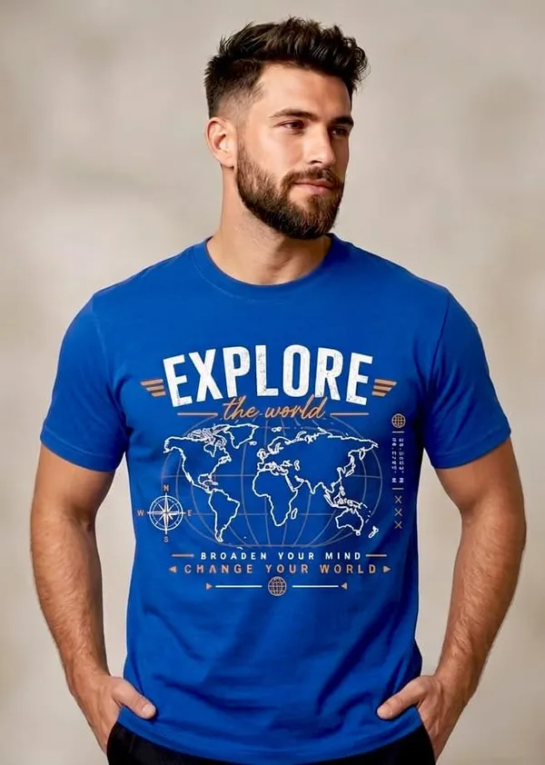 Mens_Graphic_Printed_T_Shirt_Explore_The_World_100_Cotton_Soft_And_Breathable_Round_Neck_Short_Sleeve