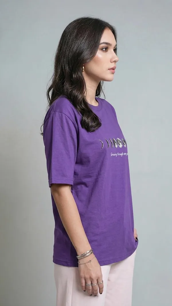 Product_Summary_Trendnear_Oversized_T_Shirt_For_Women_100_Cotton_Graphic_Print_Growing_Through_Every_Phase_Purple_And_White_Biowashed_Oversized_Fit