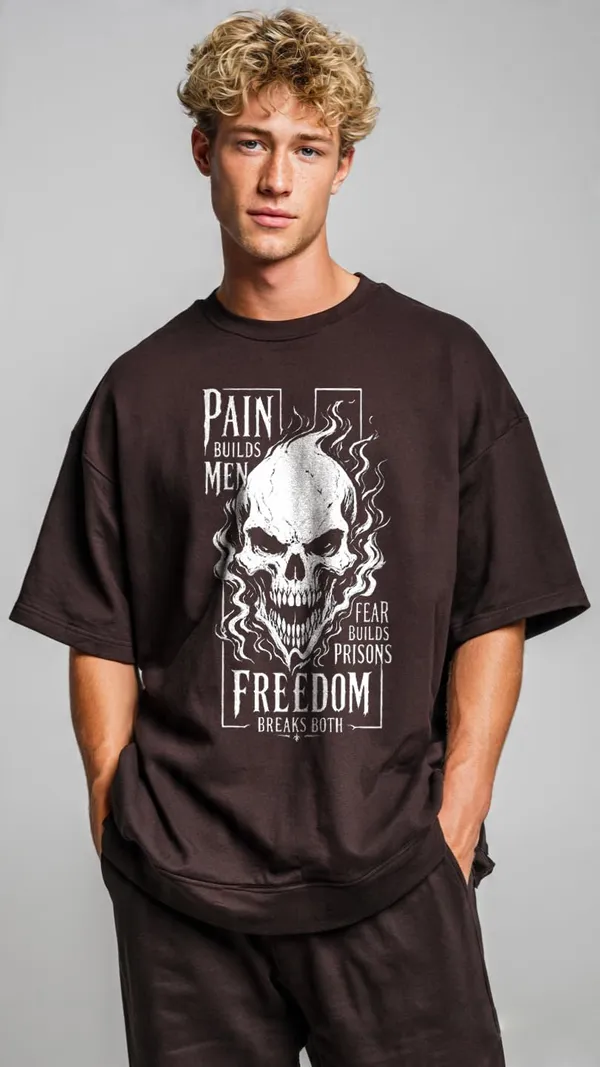 Oversized_T_Shirt_For_Men_100_Cotton_Graphic_Print_Biowashed_Relaxed_Fit_Round_Neck_Black_White_And_Coffee