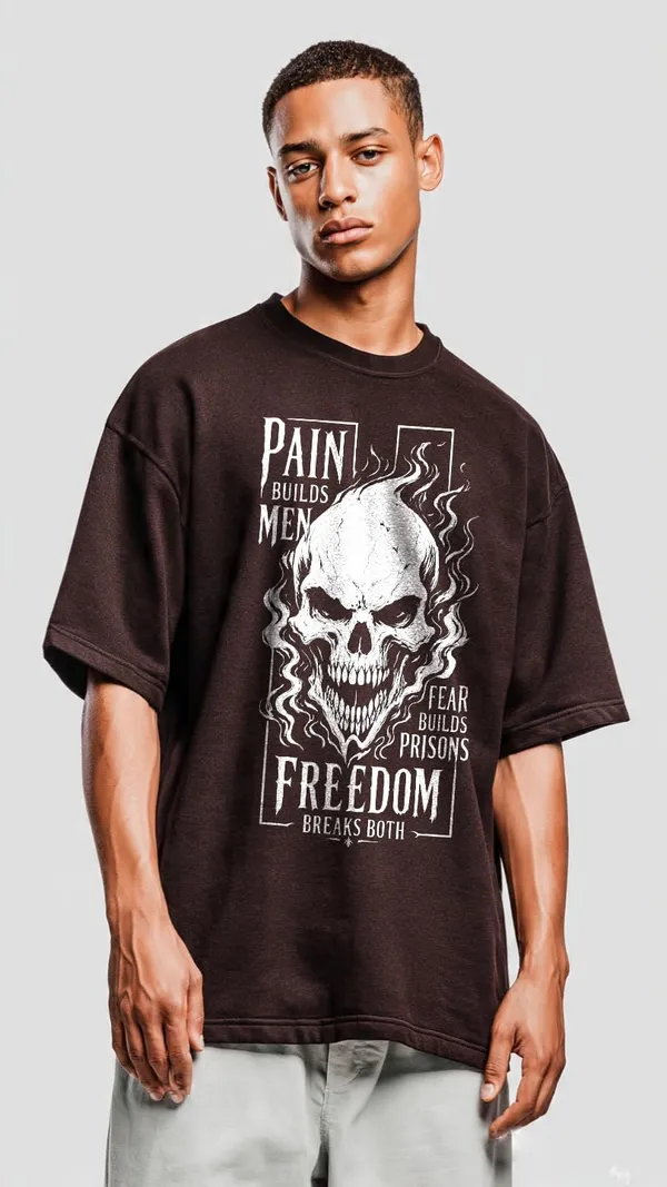 Oversized_T_Shirt_For_Men_100_Cotton_Graphic_Print_Biowashed_Relaxed_Fit_Round_Neck_Black_White_And_Coffee
