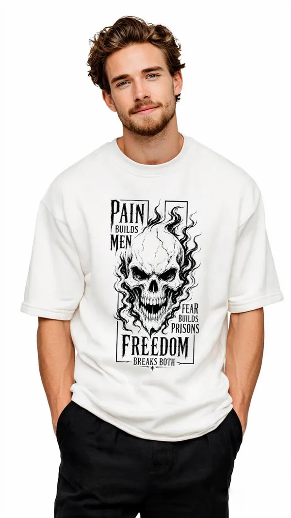 Oversized_T_Shirt_For_Men_100_Cotton_Graphic_Print_Biowashed_Relaxed_Fit_Round_Neck_Black_White_And_Coffee