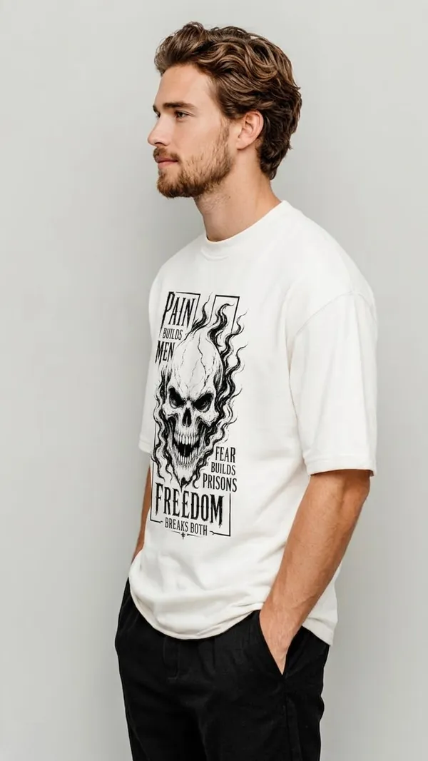 Oversized_T_Shirt_For_Men_100_Cotton_Graphic_Print_Biowashed_Relaxed_Fit_Round_Neck_Black_White_And_Coffee