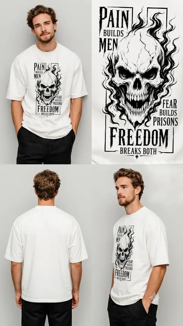 Oversized_T_Shirt_For_Men_100_Cotton_Graphic_Print_Biowashed_Relaxed_Fit_Round_Neck_Black_White_And_Coffee