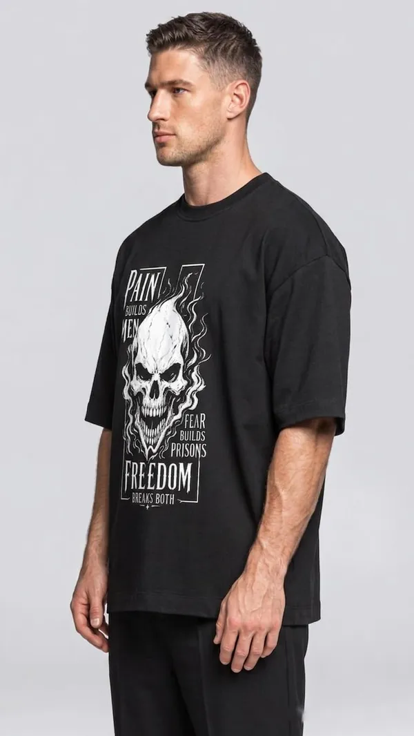 Product_Summary_Trendnear_Oversized_T_Shirt_For_Men_100_Cotton_Graphic_Print_Biowashed_Relaxed_Fit_Round_Neck_Black_White_And_Coffee