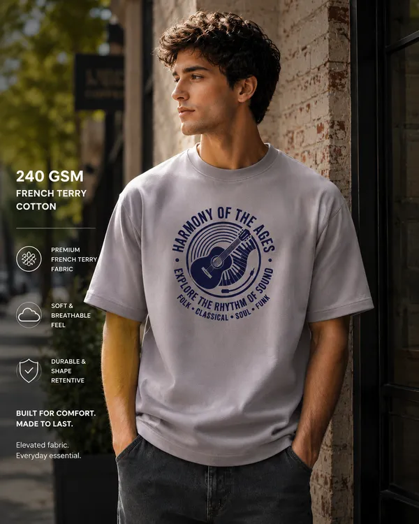 Product_Summary_Trendnear_Oversized_T_Shirt_For_Men_Cotton_Steel_Grey_Relaxed_Fit_Short_Sleeve_Smart_Casual_Style_Graphic_Print_Harmony_Of_The_Ages