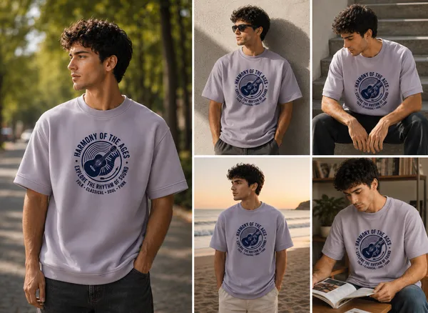 Product_Summary_Trendnear_Oversized_T_Shirt_For_Men_Cotton_Steel_Grey_Relaxed_Fit_Short_Sleeve_Smart_Casual_Style_Graphic_Print_Harmony_Of_The_Ages