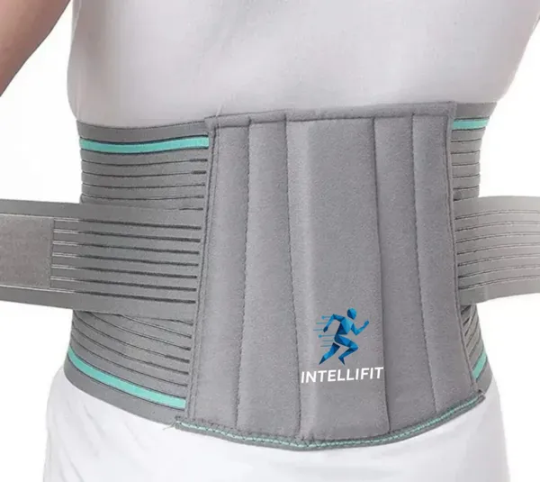 IntelliFit_Lumbar_Support_Belt_for_men_and_women_LS_Belt_and_Backpain_Relief_Belt_Back_/_Lumbar_Support_(Grey)