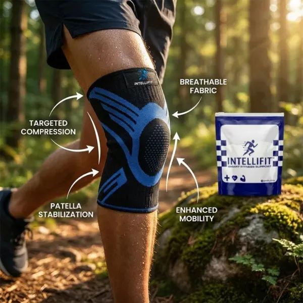 IntelliFit_Knee_Cap_for_Men_And_Women_Knee_Pain_Relief,_3D_Knit_Technology_1_Pair_Knee_Support_(Blue)