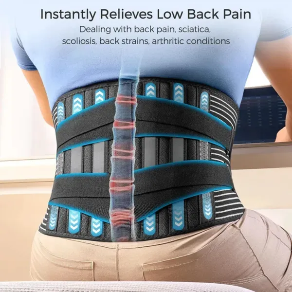 IntelliFit_Back_Support_Belt_for_Men_And_Women_Lumbo_Sacral_Belt_for_Backpain_Relief_Back_/_Lumbar_Support_(Black)