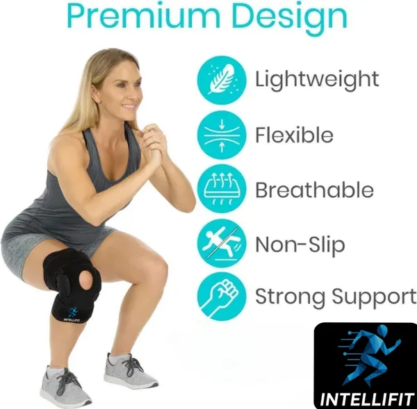 IntelliFit_Knee_Support_Brace_with_Hinges_Open_Patella_Joint_Knee_Pain_Relief_Hinged_Knee_Support_(Black)
