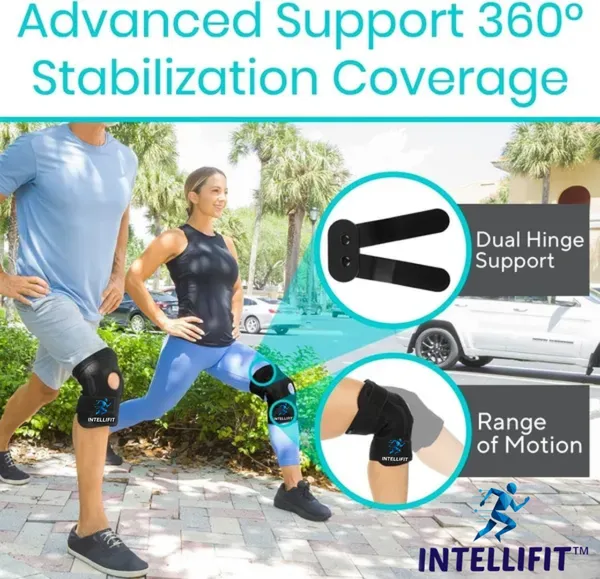 IntelliFit_Knee_Support_Brace_with_Hinges_Open_Patella_Joint_Knee_Pain_Relief_Hinged_Knee_Support_(Black)