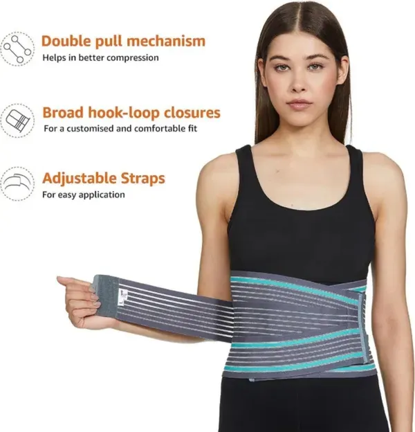 IntelliFit_Lumbar_Support_Belt_Duo_–_Grey_And_Black