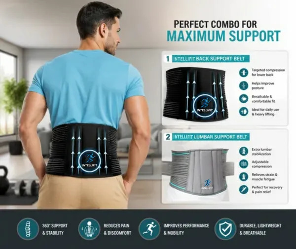 IntelliFit_Lumbar_Support_Belt_Duo_–_Grey_And_Black