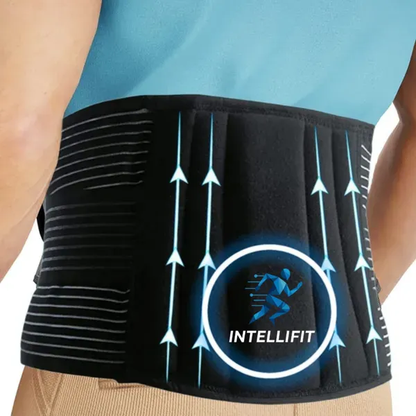 IntelliFit_Lumbar_Support_Belt_Duo_–_Grey_And_Black