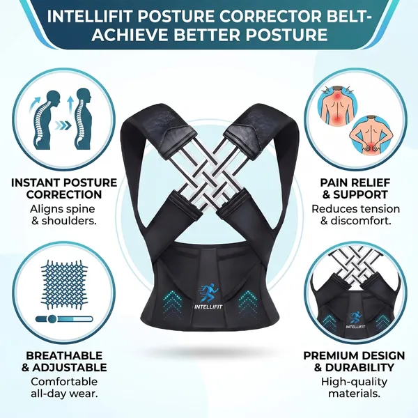 IntelliFit_Posture_Corrector_Belt_of_Men_And_Women_Backbone_Straight_Belt_Back_Pain_Relief_(Black)