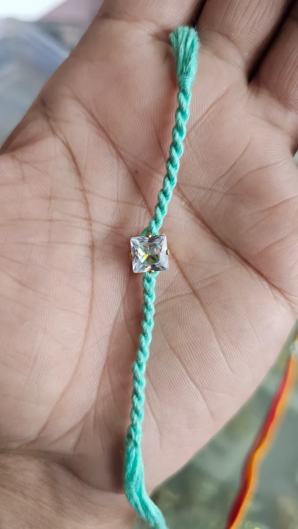 Green_Thread_Silver_Stone_Rakhi_Brother_Pack_Of_3