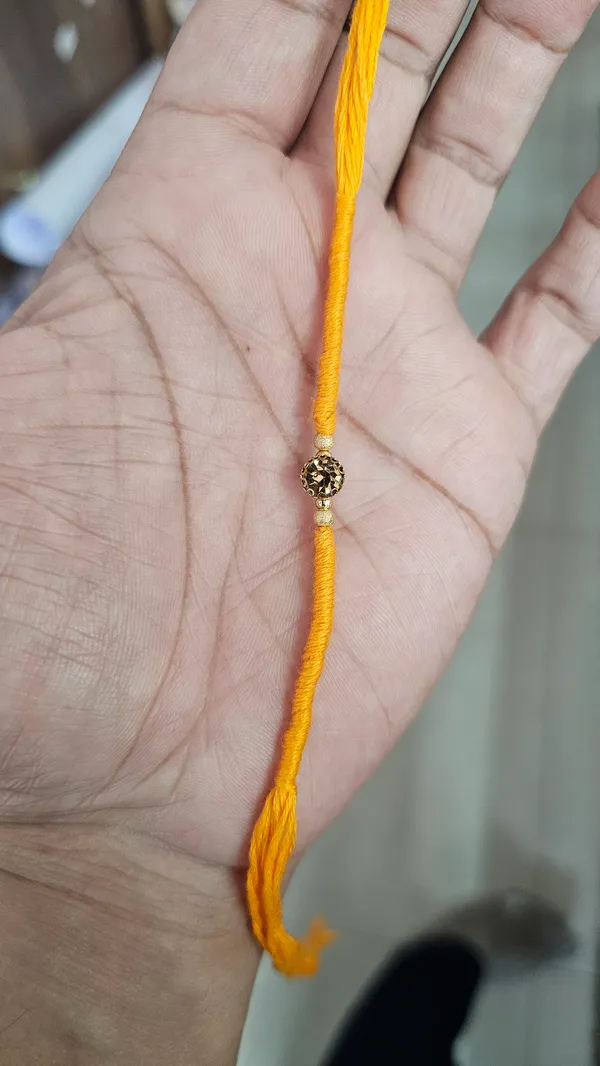 Yellow_Thread_Rakhi_With_Decorative_Metal_Bead_Pack_Of_6