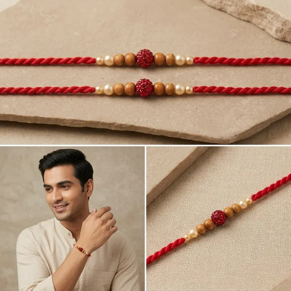 Red_Thread_Beaded_Rakhi_With_Golden_And_Crystal_Embellishments_Pack_Of_5