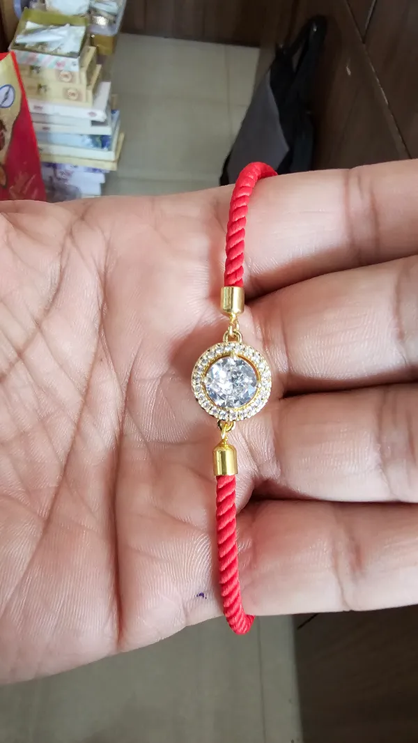 Red_Cord_Gold_Toned_Cz_Charm_Adjustable_Rakhi