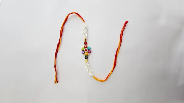 Multicolor_Beaded_Pearl_Rakhi_With_Kundan_Stone