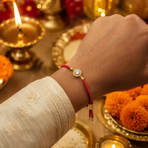 Red_Cord_Gold_Toned_Cz_Charm_Adjustable_Rakhi
