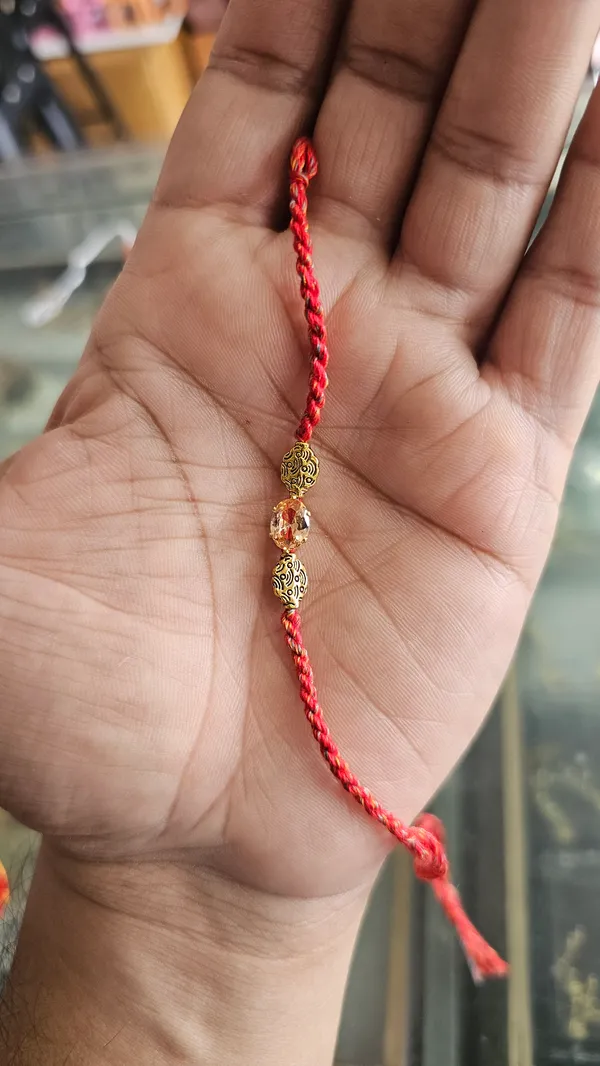Red_Thread_Rakhi_With_Golden_Beads_Raksha_Bandhan_Pack_Of_6