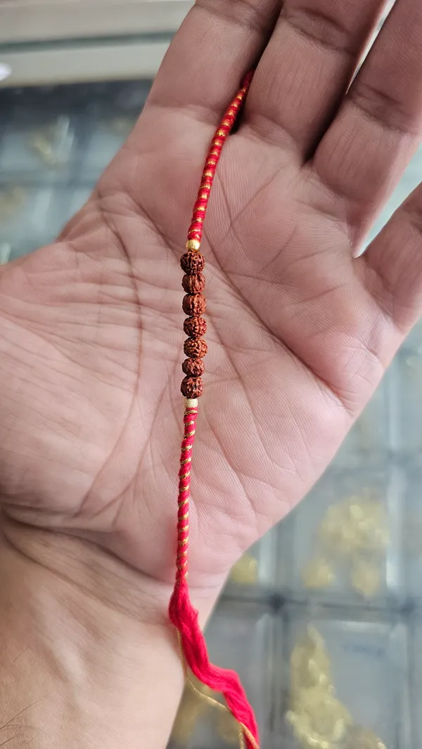 Red_Thread_Rudraksha_Beads_Rakhi_Brother_Pack_Of_3
