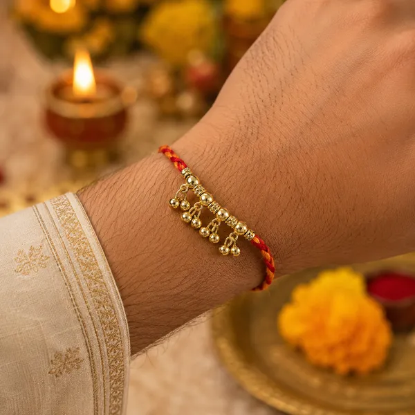 Red_Thread_Gold_Beaded_Om_Rakhi_Rakhi_Pack_Of_5