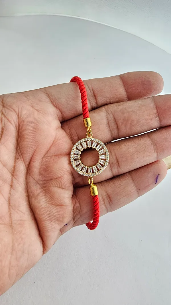 Red_Cord_Gold_Toned_Studded_Circle_Charm_Rakhi