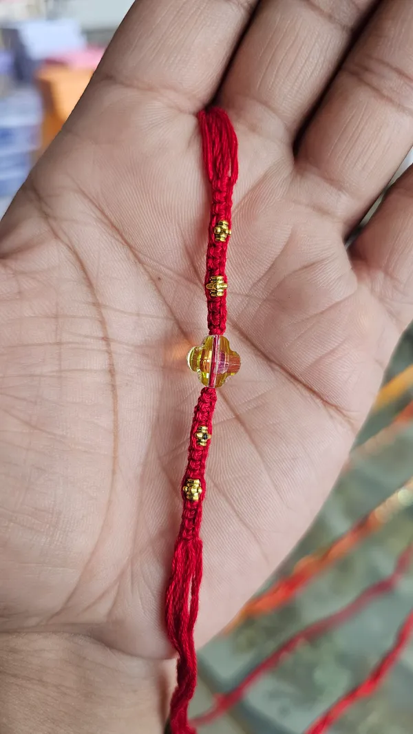 Red_Thread_Rakhi_With_Golden_Beads_Raksha_Bandhan_Pack_Of_5