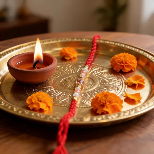 Red_Thread_Rakhi_With_Pearl_And_Gold_Beads_Brother_Pack_Of_6