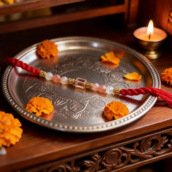 Red_Thread_Rakhi_With_Pearl_And_Gold_Beads_Brother_Pack_Of_6