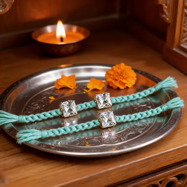 Green_Thread_Silver_Stone_Rakhi_Brother_Pack_Of_3