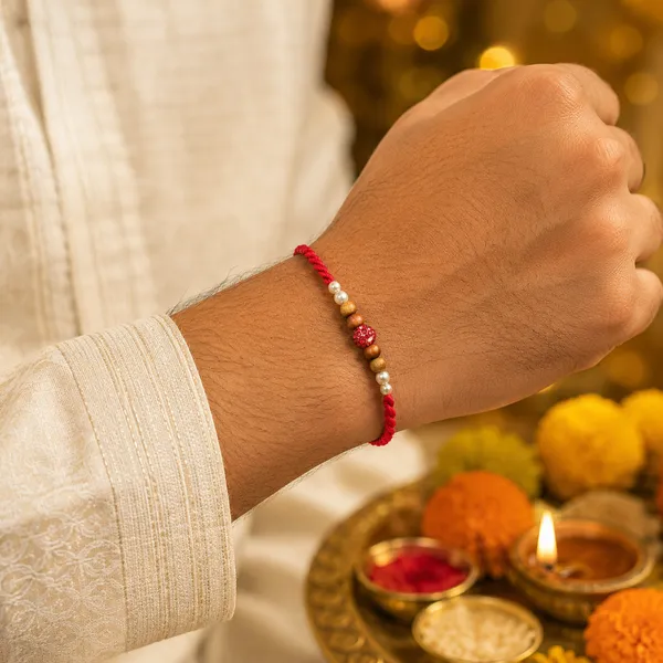 Red_Thread_Beaded_Rakhi_With_Golden_And_Crystal_Embellishments_Pack_Of_5