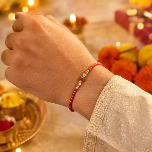 Red_Thread_Gold_Bead_Rakhi_Raksha_Bandhan_Pack_Of_6