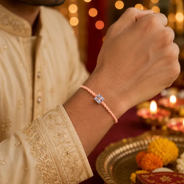 Orange_Braided_Thread_Rakhi_With_Crystal_Stone_Pack_Of_3