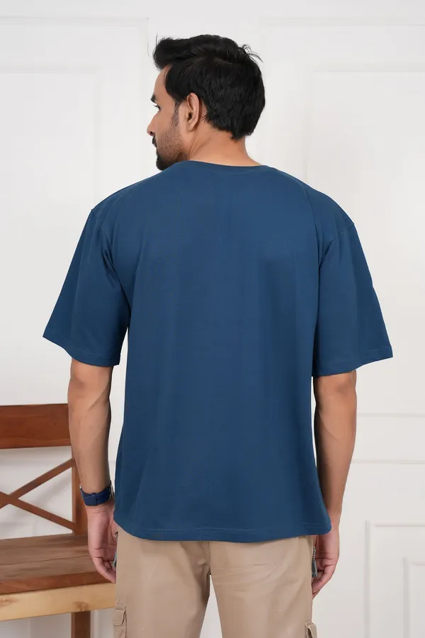 Blue_Solid_Round_Neck_T-Shirt_For_Men