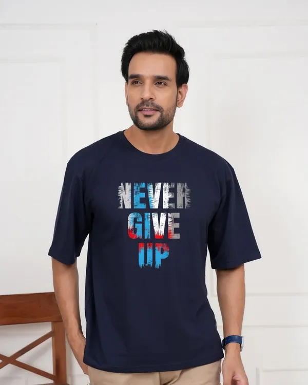Navy_Blue_Typography_Round_Neck_T-Shirt_For_Men