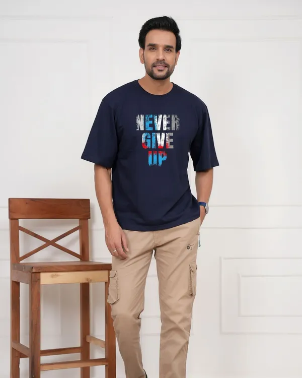 Navy_Blue_Typography_Round_Neck_T-Shirt_For_Men