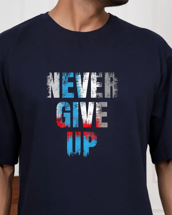 Navy_Blue_Typography_Round_Neck_T-Shirt_For_Men